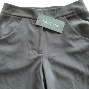 Marciano Black High Rise Wide Leg Cropped Pants